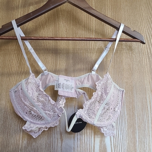 Lulu's Riawna Dusty Pink Sheer Lace Bralette - Picture 10 of 10